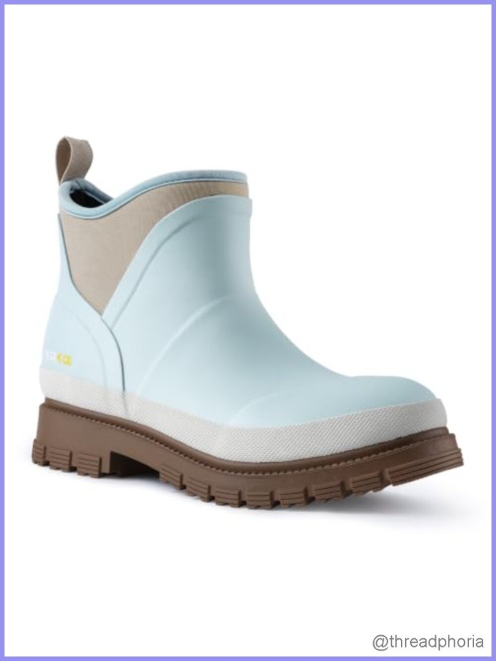 Women's Waterproof Ankle Rain Boots Non-Slip Rubber Pull-On